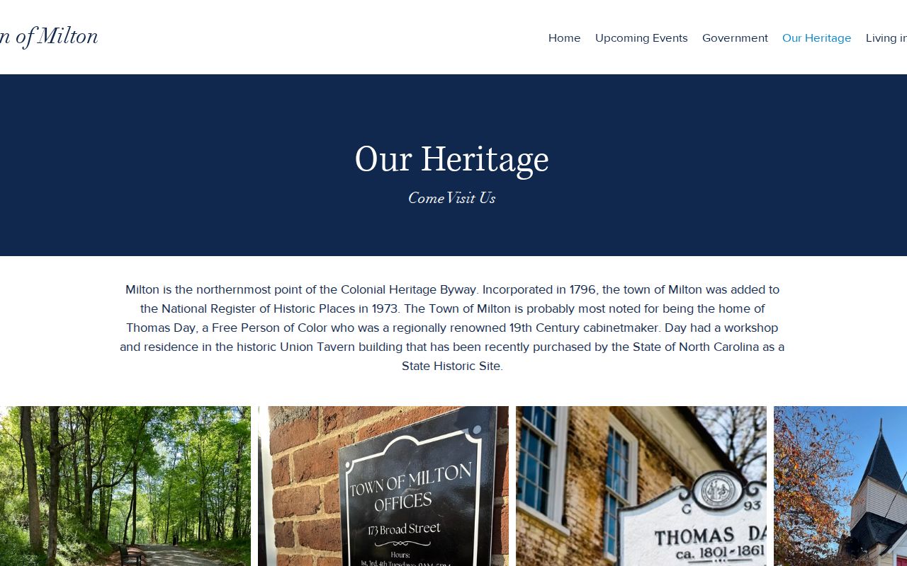 Milton criminal records geography and historic Caswell County town heritage